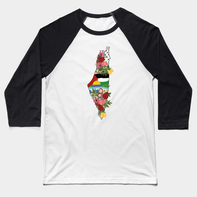 Free palestine Baseball T-Shirt by SanMade